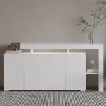 Konsool, Hanah Home, valge, 170 x 80 x 35