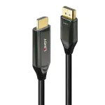 Lindy 40931 videokaabli adapter, 2 m, HDMI A-t&uuml;&uuml;p (standardne), DisplayPort, must