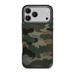 Tropical Green Camo - iPhone 17 Pro Max Case, Elite Dark (MagSafe) / Silver