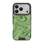 Funky Sensation - iPhone 17 Pro Case, Elite Dark (MagSafe) / Silver