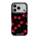 Cherrybomb - iPhone 17 Pro Case, Elite Dark (MagSafe) / Silver