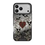 Warded - iPhone 17 Pro Max Case, Elite Mirror Dark (MagSafe) / Silver