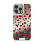 Afternoon Treat - Cherry iPhone 16 Pro Case, Elite Mirror Light (MagSafe) / Silver