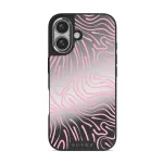Hawaiian Breeze - iPhone 16 Case, Elite Mirror Dark (MagSafe) / Silver