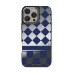 Check & Mate - iPhone 16 Pro Max Case, Elite Mirror Dark (MagSafe) / Silver