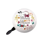 Jalgrattakell Minnie Flowers Retro, valge lilleline