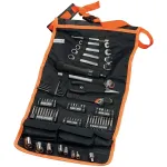 BLACK+DECKER Mechanic Set with Roll Bag 76 Piece Tool Set (Black/Orang