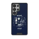Wine & Dine - Samsung Galaxy S25 Ultra Case, Elite Dark (Magnetic) / Gunmetal
