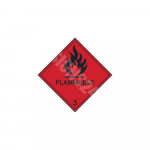 ADR m&auml;rk Tuleohtlik klass 3 / Flammable class 3 M&auml;rgi alus Magnet M&auml;rgi t&uuml;&uuml;p &uuml;hine m&auml;rk M&auml;rgi suurus 300x300 mm (serva pikkus)