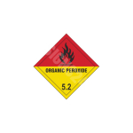 ADR m&auml;rk Orgaaniliste peroksiidide klass 5.2 tekstiga / Organic peroxides class 5.2 M&auml;rgi alus Alumiinium (neobond 2 mm) M&auml;rgi t&uuml;&uuml;p &uuml;hine m&auml;rk M&auml;rgi suurus 300x300 mm (serva pikkus)