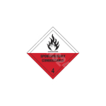 ADR m&auml;rk Ises&uuml;ttiv klass 4 / Spontaneously combustible class 4 M&auml;rgi alus Plastik (vahustatud PVC 2 mm) M&auml;rgi t&uuml;&uuml;p &uuml;hine m&auml;rk M&auml;rgi suurus 300x300 mm (serva pikkus)