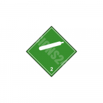ADR m&auml;rk Mittes&uuml;ttivad mittetoksilised gaasid 2 klass / Non-flammable, non-toxic gases 2 class M&auml;rgi alus Magnet M&auml;rgi t&uuml;&uuml;p &uuml;hine m&auml;rk M&auml;rgi suurus 300x300 mm (serva pikkus)