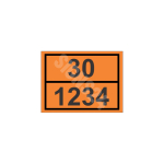 ADR m&auml;rk Oranž signaalm&auml;rk numbriga veoautodele / ADR Orange signaling for trucks M&auml;rgi alus Plastik (vahustatud PVC 2 mm) M&auml;rgi t&uuml;&uuml;p &uuml;hine m&auml;rk M&auml;rgi suurus 300 x 400 mm