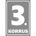 M&auml;rk Korruse numeratsioon - 3. korrus V&auml;rvus Hall M&auml;rgi alus Kleebis M&auml;rgi t&uuml;&uuml;p &uuml;hine m&auml;rk M&auml;rgi suurus 220 x 320 mm Viipeteksti keel Eesti