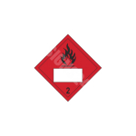 ADR m&auml;rk Tuleohtlik numbriga 2 klass / Flammable with number class 2 M&auml;rgi alus Magnet M&auml;rgi t&uuml;&uuml;p &uuml;hine m&auml;rk M&auml;rgi suurus 300x300 mm (serva pikkus)