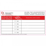 Kleebis tulekustuti tehnilise seisundi visuaalseks kontrollimiseks (hindamiseks) M&auml;rgi alus Kleebis M&auml;rgi t&uuml;&uuml;p &uuml;hine m&auml;rk M&auml;rgi suurus 50 x 100 mm Viipeteksti keel L&auml;tlane