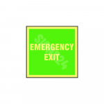 IMO m&auml;rk EMERGENCY EXIT M&auml;rgi alus Kleebis M&auml;rgi t&uuml;&uuml;p luminestsentsm&auml;rk M&auml;rgi suurus 150x150 mm