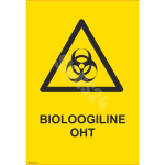 M&auml;rk Bioloogiline oht M&auml;rgi alus Kleebis M&auml;rgi t&uuml;&uuml;p &uuml;hine m&auml;rk M&auml;rgi suurus 70x100 mm (koos tekstiga) Viipeteksti keel Eesti