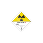ADR m&auml;rk Radioaktiivne III klass 7 / Radioactive III class 7 M&auml;rgi alus Magnet M&auml;rgi t&uuml;&uuml;p &uuml;hine m&auml;rk M&auml;rgi suurus 300x300 mm (serva pikkus)