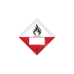 ADR m&auml;rk Tuleohtliku aine klass 4 numbriga / Flammable solid class 4 with number M&auml;rgi alus Magnet M&auml;rgi t&uuml;&uuml;p &uuml;hine m&auml;rk M&auml;rgi suurus 300x300 mm (serva pikkus)