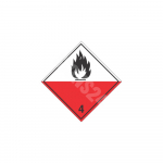 ADR m&auml;rk Tuleohtliku aine klass 4 / Flammable solid class 4 M&auml;rgi alus Magnet M&auml;rgi t&uuml;&uuml;p &uuml;hine m&auml;rk M&auml;rgi suurus 300x300 mm (serva pikkus)