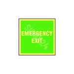 IMO m&auml;rk EMERGENCY EXIT M&auml;rgi alus Kleebis M&auml;rgi t&uuml;&uuml;p luminestsentsm&auml;rk M&auml;rgi suurus 150x150 mm