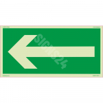 Luminestsentsm&auml;rk m&auml;rk Evakuatsiooni suund M&auml;rgi alus Alumiinium (neobond 2 mm) M&auml;rgi t&uuml;&uuml;p luminestsentsm&auml;rk M&auml;rgi suurus 300 x 600 mm