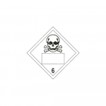 ADR m&auml;rk M&uuml;rgine gaas Klass 6 numbriga / Poison gas 6 class with number M&auml;rgi alus Magnet M&auml;rgi t&uuml;&uuml;p &uuml;hine m&auml;rk M&auml;rgi suurus 300x300 mm (serva pikkus)