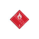 ADR m&auml;rk Tuleohtlike gaaside klass 2.b / Flammable gas class 2.b M&auml;rgi alus Magnet M&auml;rgi t&uuml;&uuml;p &uuml;hine m&auml;rk M&auml;rgi suurus 300x300 mm (serva pikkus)