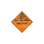 ADR m&auml;rk Plahvatusohtlik 1 klass / Explosive class 1 M&auml;rgi alus Kleebis M&auml;rgi t&uuml;&uuml;p &uuml;hine m&auml;rk M&auml;rgi suurus 250x250 mm (serva pikkus)