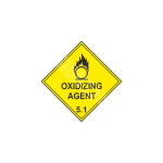 ADR m&auml;rk Oks&uuml;deeriv aine 5.1 klass / Oxidizing agent 5.1 class M&auml;rgi alus Alumiinium (neobond 2 mm) M&auml;rgi t&uuml;&uuml;p &uuml;hine m&auml;rk M&auml;rgi suurus 300x300 mm (serva pikkus)