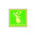 IMO m&auml;rk RADAR TRANSPONDER M&auml;rgi alus Kleebis M&auml;rgi t&uuml;&uuml;p luminestsentsm&auml;rk M&auml;rgi suurus 150x150 mm