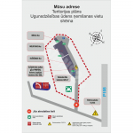 Territooriumiplaanide v&auml;ljat&ouml;&ouml;tamine (tuleohutustranspordi juurdep&auml;&auml;s) M&auml;rgi alus PVC b&auml;nner (pehmest materjalist) M&auml;rgi suurus 1200x1800mm