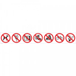 M&auml;rk SISSEP&Auml;&Auml;S volitamata esemetega on keelatud (kaks varianti) M&auml;rgi alus Plastik (vahustatud PVC 2 mm) M&auml;rgi suurus 80 x 550 mm M&auml;rgi variant 2. variant