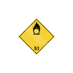 ADR m&auml;rk Oks&uuml;deerija 5.1 klass / Oxidizer 5.1 class M&auml;rgi alus Kleebis M&auml;rgi t&uuml;&uuml;p &uuml;hine m&auml;rk M&auml;rgi suurus 250x250 mm (serva pikkus)