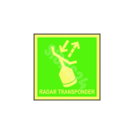 IMO m&auml;rk RADAR TRANSPONDER M&auml;rgi alus Kleebis M&auml;rgi t&uuml;&uuml;p luminestsentsm&auml;rk M&auml;rgi suurus 150x150 mm