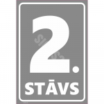 M&auml;rk Korruse numeratsioon - 2. korrus V&auml;rvus Hall M&auml;rgi alus Alumiinium (neobond 2 mm) M&auml;rgi t&uuml;&uuml;p luminestsentsm&auml;rk M&auml;rgi suurus 220 x 320 mm Viipeteksti keel L&auml;tlane