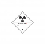 ADR m&auml;rk Radioaktiivne I klass 7 / Radioactive I class 7 M&auml;rgi alus Magnet M&auml;rgi t&uuml;&uuml;p &uuml;hine m&auml;rk M&auml;rgi suurus 300x300 mm (serva pikkus)