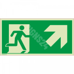 M&auml;rk Evakuatsioonip&auml;&auml;s &uuml;les/paremale M&auml;rgi alus Alumiinium (neobond 2 mm) M&auml;rgi t&uuml;&uuml;p luminestsentsm&auml;rk M&auml;rgi suurus 300 x 600 mm