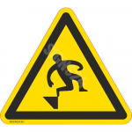 M&auml;rk Ettevaatust, aste! M&auml;rgi alus Kleebis M&auml;rgi t&uuml;&uuml;p &uuml;hine m&auml;rk M&auml;rgi suurus 690 mm