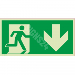 M&auml;rk Evakuatsioonitee siin / alla M&auml;rgi alus Alumiinium (neobond 2 mm) M&auml;rgi t&uuml;&uuml;p luminestsentsm&auml;rk M&auml;rgi suurus 300 x 600 mm