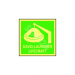 IMO m&auml;rk DAVID-LAUNCHER LIFECRAFT M&auml;rgi alus Kleebis M&auml;rgi t&uuml;&uuml;p luminestsentsm&auml;rk M&auml;rgi suurus 150x150 mm