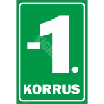 M&auml;rk Korruse numeratsioon - -1. korrus V&auml;rvus Roheline M&auml;rgi alus Alumiinium (neobond 2 mm) M&auml;rgi t&uuml;&uuml;p &uuml;hine m&auml;rk M&auml;rgi suurus 220 x 320 mm Viipeteksti keel Eesti