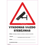 M&auml;rk Videovalve M&auml;rgi alus Kleebis M&auml;rgi t&uuml;&uuml;p &uuml;hine m&auml;rk M&auml;rgi suurus 150x220 mm (koos tekstiga) Viipeteksti keel Leedu M&auml;rgi variant v&otilde;imalusega kirjutada oma tekst