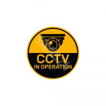 M&auml;rk Videovalve / CCTV in operation M&auml;rgi alus Kleebis M&auml;rgi t&uuml;&uuml;p &uuml;hine m&auml;rk M&auml;rgi suurus d 150 mm