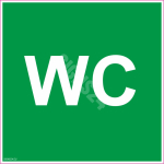 M&auml;rk WC Tualett M&auml;rgi alus Plastik (vahustatud PVC 2 mm) M&auml;rgi t&uuml;&uuml;p &uuml;hine m&auml;rk M&auml;rgi suurus 200x200 mm M&auml;rgi variant tekstiga