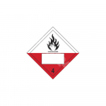 ADR m&auml;rk Tuleohtliku aine klass 4 numbriga / Flammable solid class 4 with number M&auml;rgi alus Magnet M&auml;rgi t&uuml;&uuml;p &uuml;hine m&auml;rk M&auml;rgi suurus 300x300 mm (serva pikkus)
