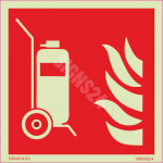 M&auml;rk Tulekustuti ratastega M&auml;rgi alus Alumiinium (neobond 2 mm) M&auml;rgi t&uuml;&uuml;p luminestsentsm&auml;rk M&auml;rgi suurus 600x600 mm