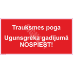 Luminestsentsm&auml;rk Tulekahju teatenupp - Tulekahju korral vajutage M&auml;rgi alus Alumiinium (neobond 2 mm) M&auml;rgi t&uuml;&uuml;p &uuml;hine m&auml;rk M&auml;rgi suurus 50 x 100 mm Viipeteksti keel L&auml;tlane
