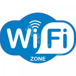 M&auml;rk WiFi zone M&auml;rgi alus Kleebis M&auml;rgi t&uuml;&uuml;p &uuml;hine m&auml;rk M&auml;rgi suurus 100 x 150 mm